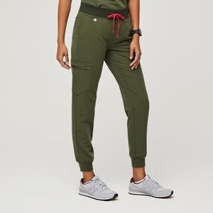 FIGS - Dark Olive Zamora Jogger Scrub Pants